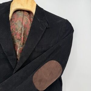 VTG Lauren Ralph Lauren Corduroy Elbow Patch Blazer Mens 42R Jacket Preppy